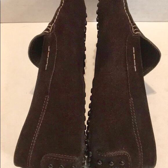 TODS Suede DARK BROWN Loafer Slip on DRIVING SHOE - Picture 4 of 7